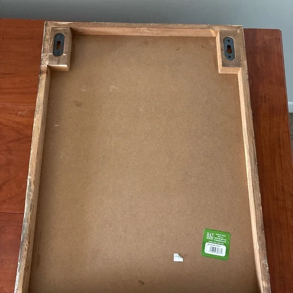 Rustic Peacock Wall Art Framed Wood Plaque Farmhouse Decor - Picture 5 of 5